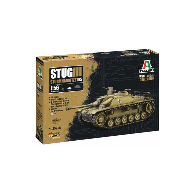 Stug III Sturmhaubize 105. ITALERI 25756