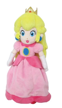 Super mario - peach - peluche 26cm