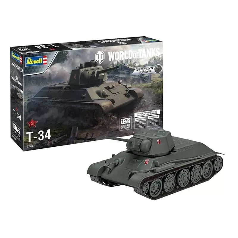 T-34 World of Tanks 1/72 Revell - 03510