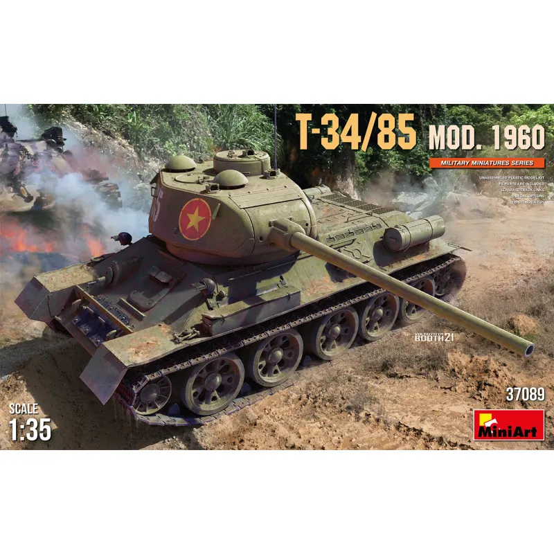 T-34/85, mod. 1960. MINIART 37089