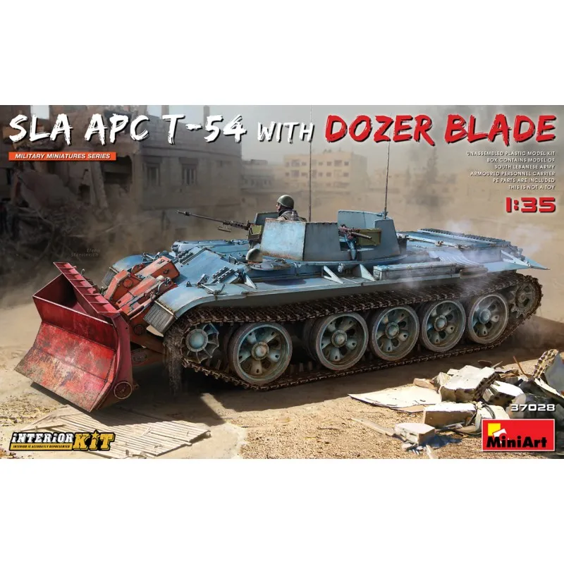 T-54 APC SLA avec pelle. Kit d’intérieur. MINIART 37028