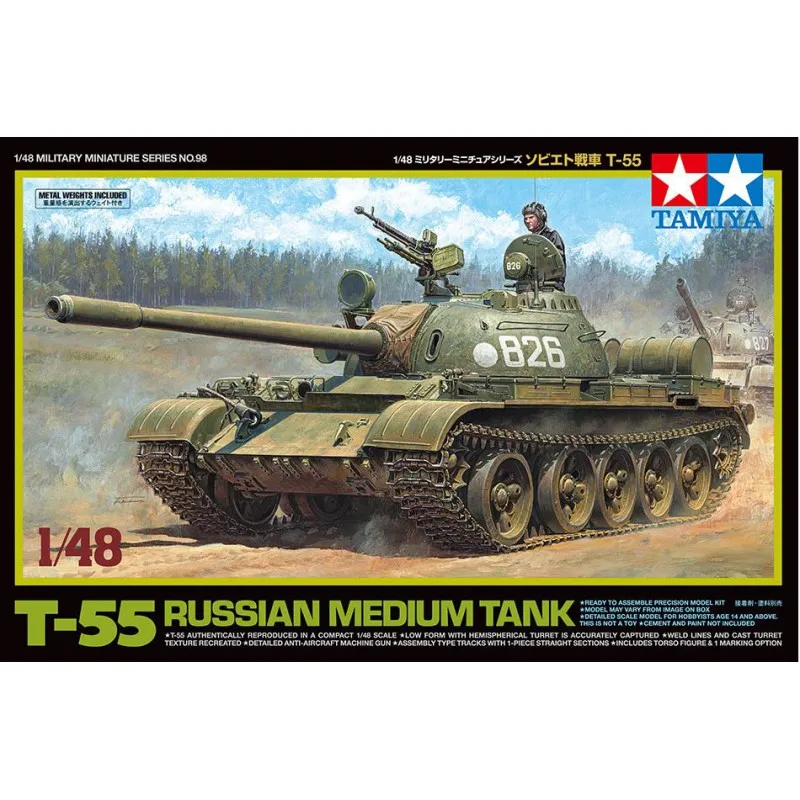 T-55, char moyen russe. TAMIYA 32598