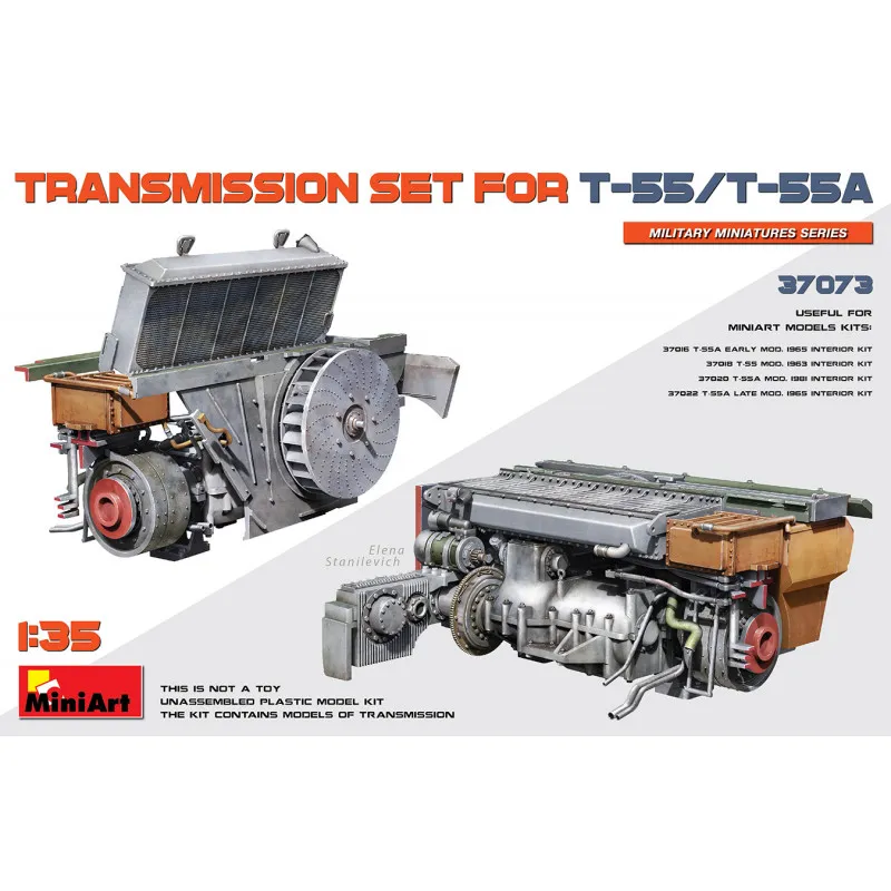 Ensemble de transmission T-55/T-55A. MINIART 37073