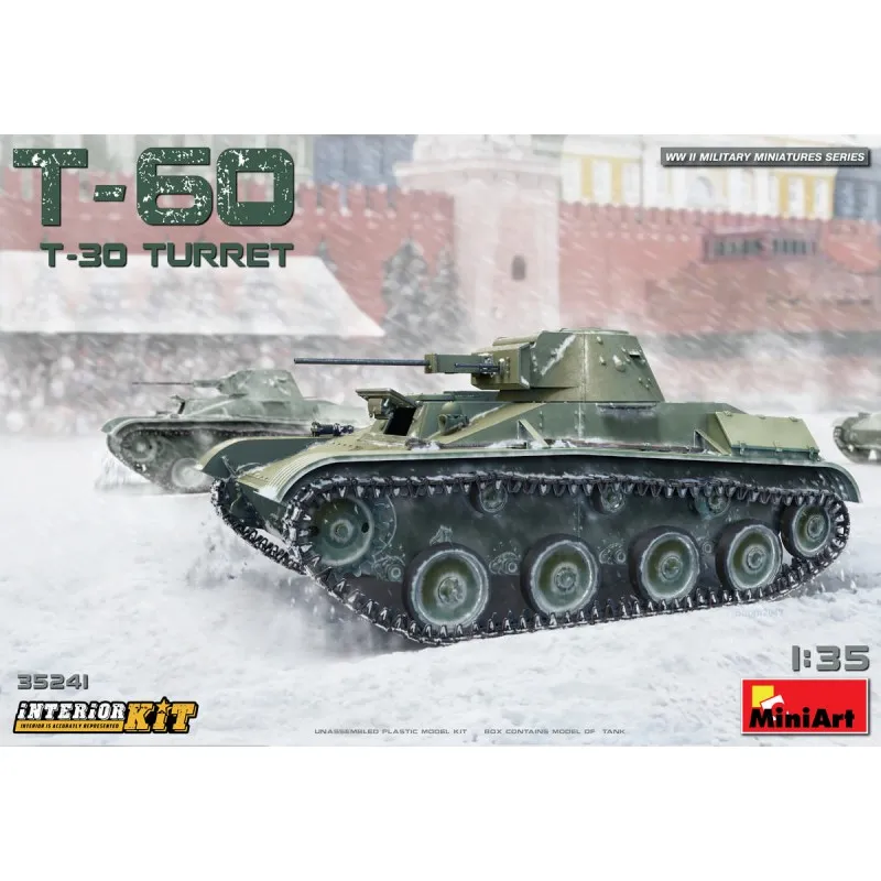 T-60 avec tourelle T30 et intérieurs. MINIART 35241
