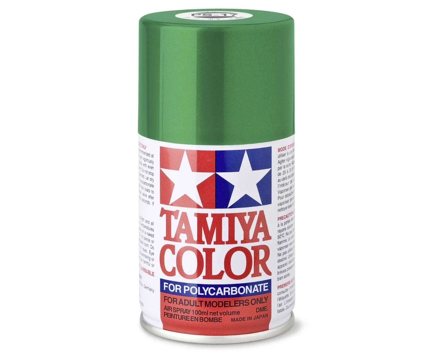 PS17 VERT METALLISE Tamiya : Bombe peinture spray 100ml