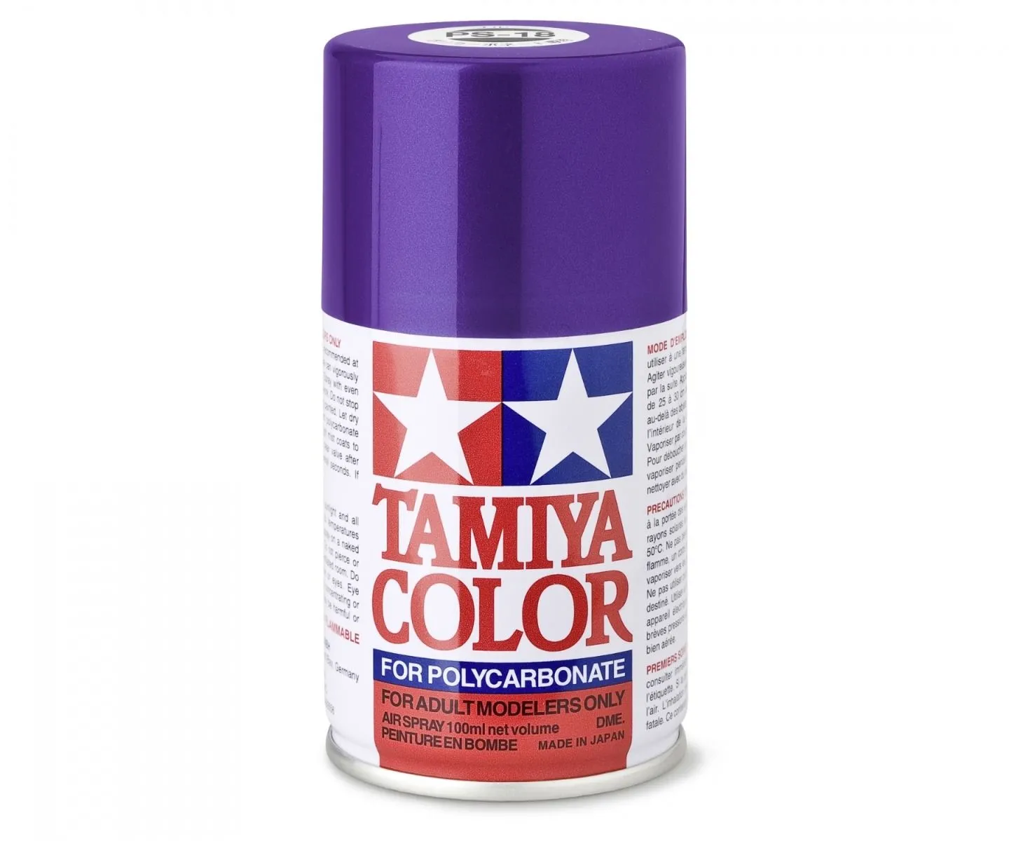 PS18 VIOLET METALLISE Tamiya : Bombe peinture spray 100ml