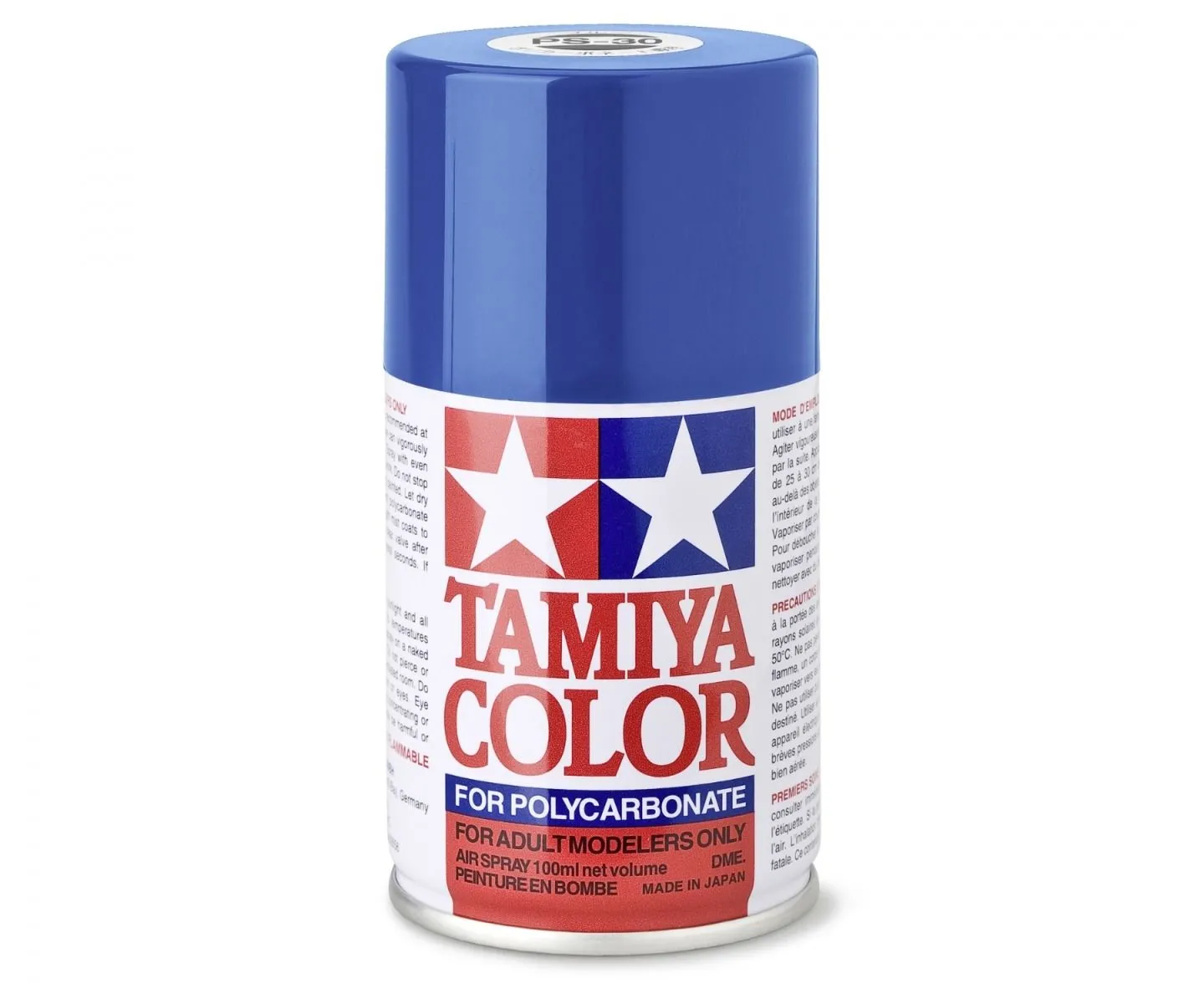 PS30 BLEU BRILLANT Tamiya : Bombe peinture spray 100ml