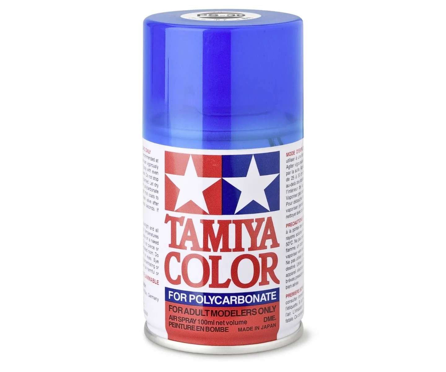 PS39 BLEU CLAIR TRANSLUCIDE Tamiya : Bombe peinture spray 100ml