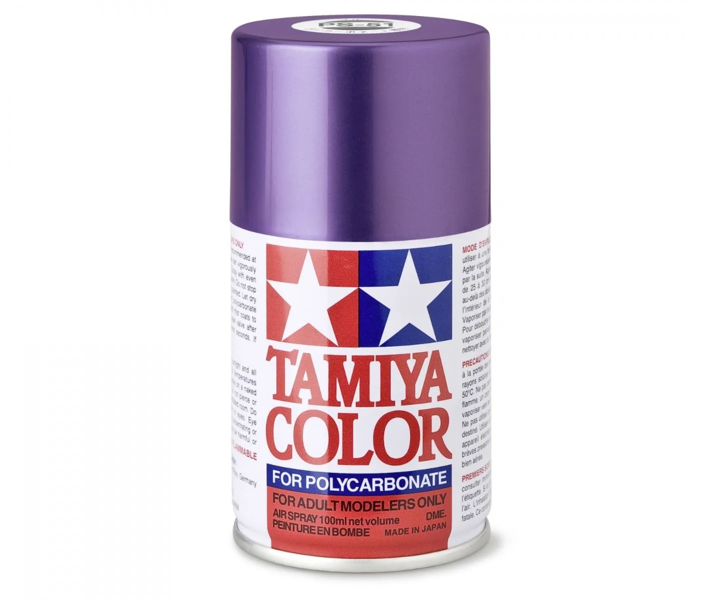 PS51 ALU VIOLET ANODISE Tamiya : Bombe peinture spray 100ml