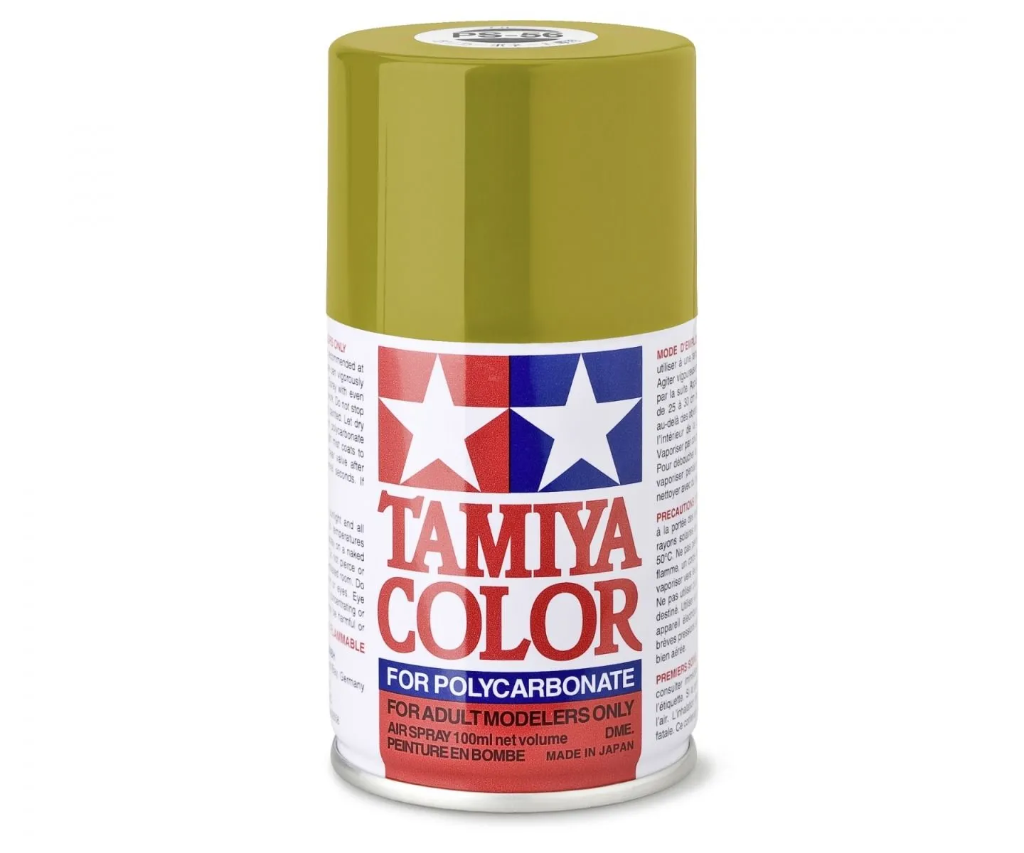 PS56 JAUNE MOUTARDE Tamiya : Bombe peinture spray 100ml