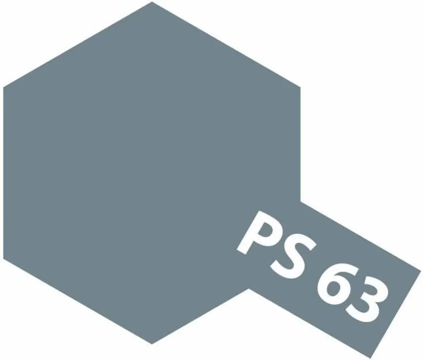 PS63 GUN METAL Tamiya : Bombe peinture spray 100ml