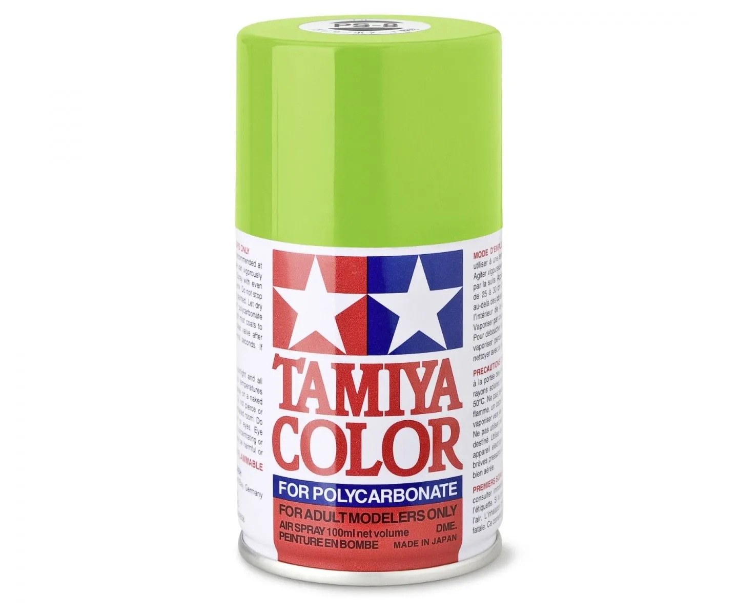 PS8 VERT CLAIR Tamiya : Bombe peinture spray 100ml