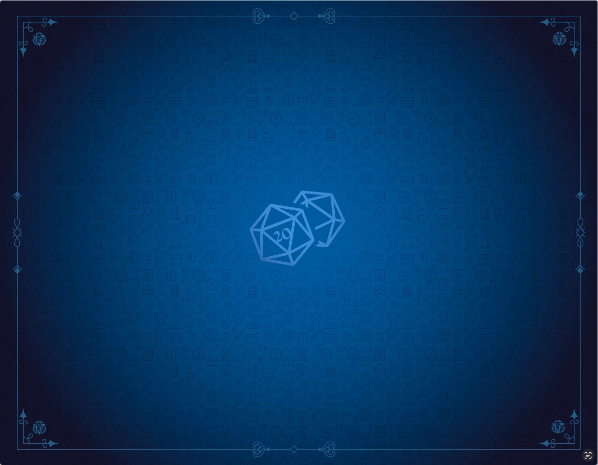 Tapis de jeu neoprene 90 x 70 cm d20 bleu saphir