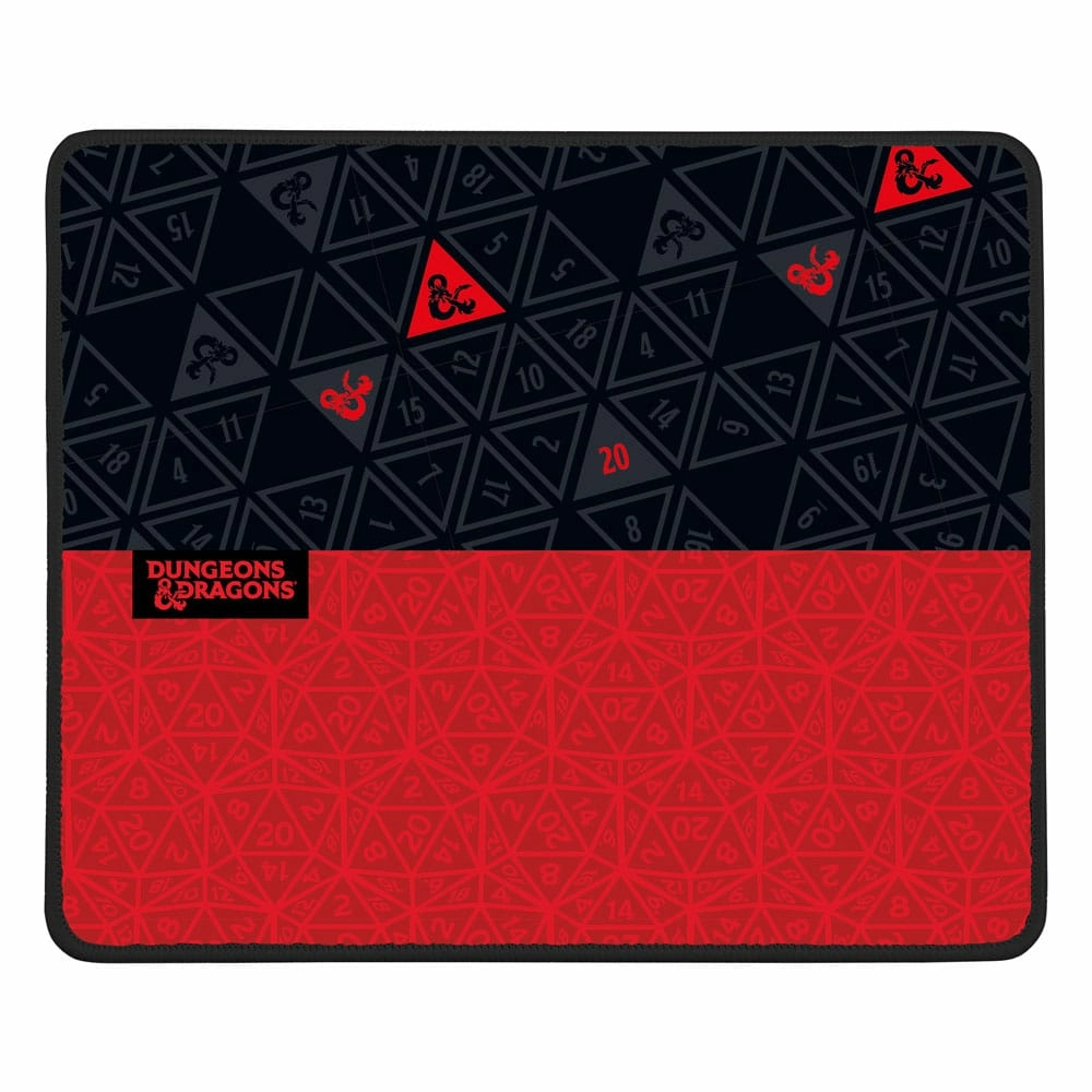 Tapis de souris red & black - dungeons & dragons