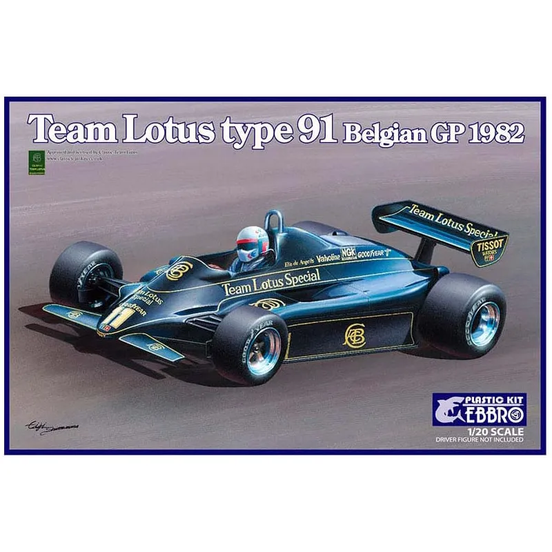 Team Lotus Type 91 GP de Belgique 1982. EBBRO 20019