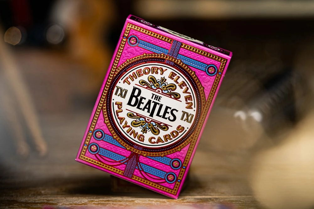 The beatles jeu de cartes à jouer pink version