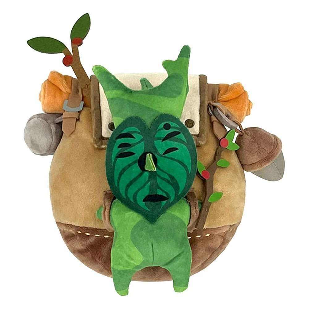 The legend of zelda: tears of the kingdom peluche zp04 korok with backpack brown 17 cm