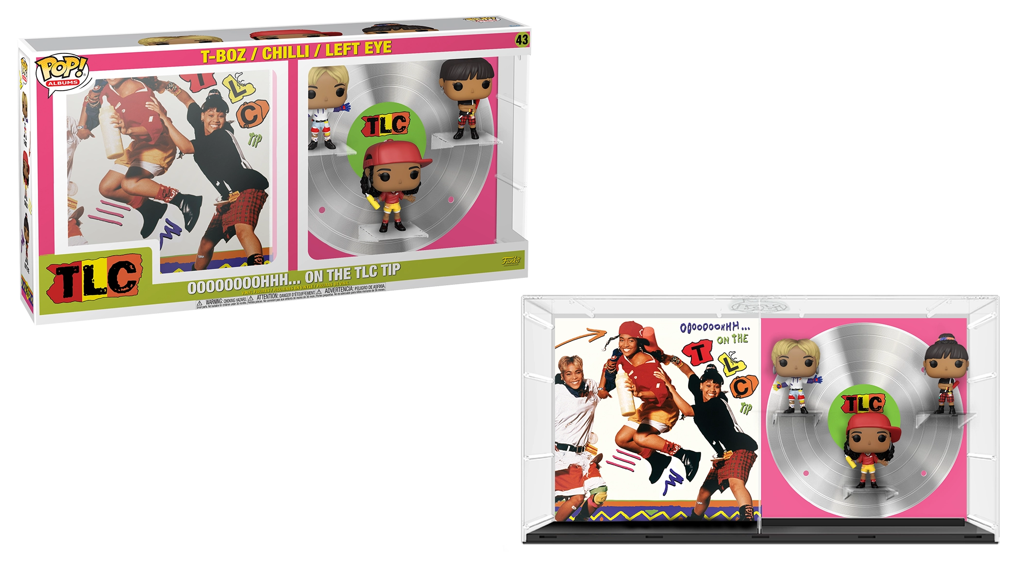 Tlc pack 3 figurines pop! albums dlx vinyl oooh on the tlc tip 9 cm