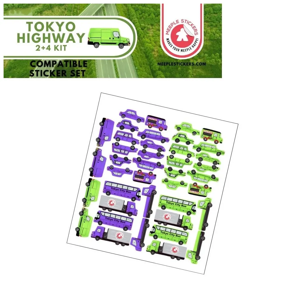 Tokyo Highway 2+4 Kit - Set d'autocollants