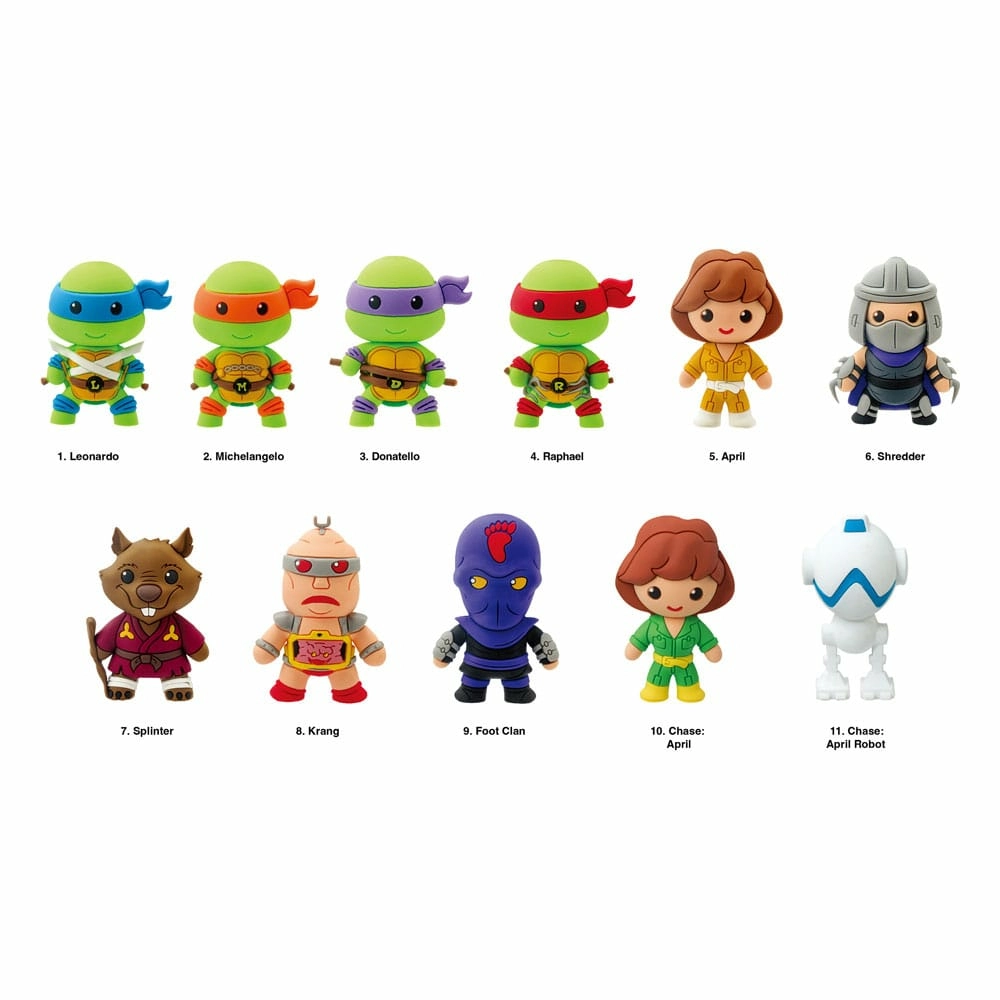 Tortues ninja présentoir porte-clés sac à dos 3d series 1 (24)