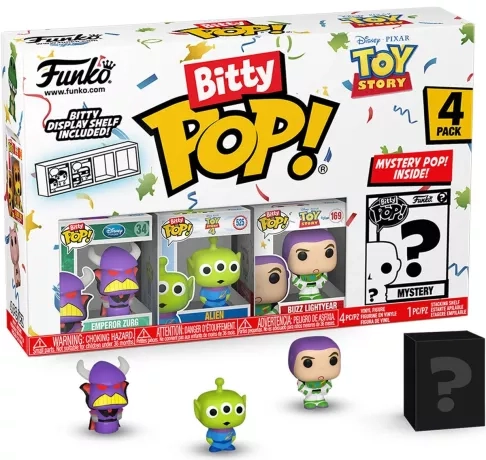 Toy story - bitty pop 4 pack 2.5cm - zurg