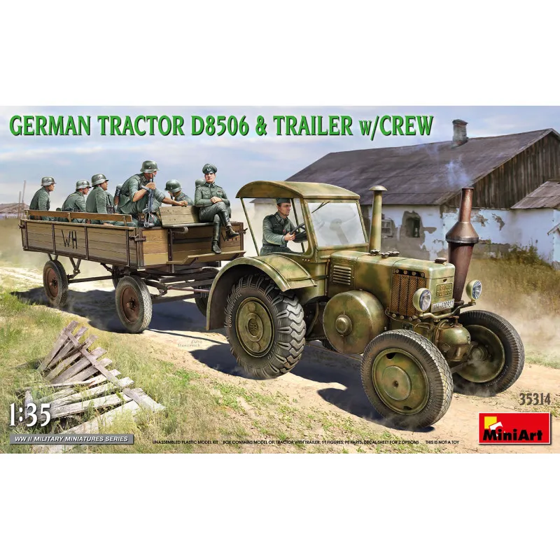 Tracteur allemand D8506 avec équipage. MINIART 35314