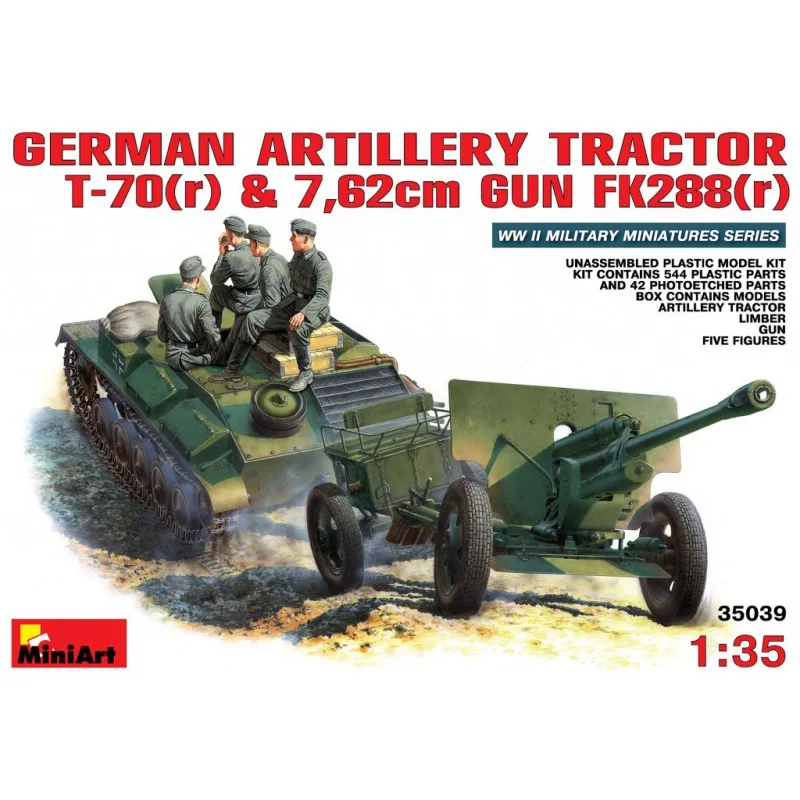 tracteur d’artillerie allemand T-70. MINIART 35039