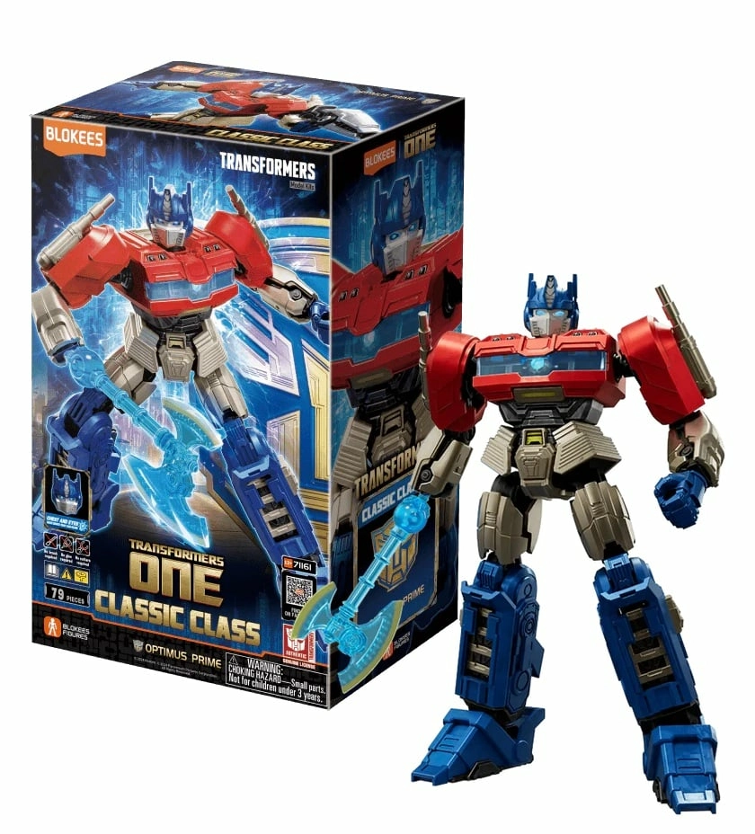 Transformers figurine plastic model kit blokees classic class 11 optimus prime