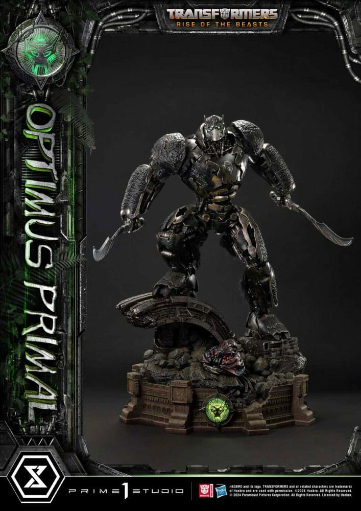 Transformers: rise of the beasts museum masterline statuette optimus primal 72 cm