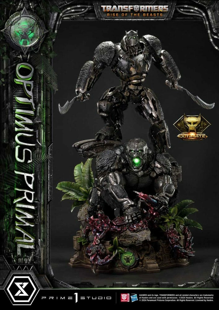 Transformers: rise of the beasts museum masterline statuette optimus primal ultimate version 72 cm
