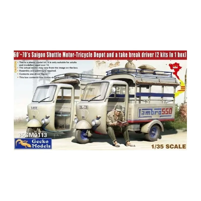 Tuk Tuk Vietnam Saigon. GECKO MODELS 35GM0113