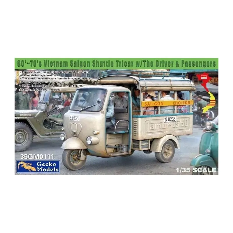 Tuk Tuk Vietnam Saigon. GECKO MODELS 35GM0111