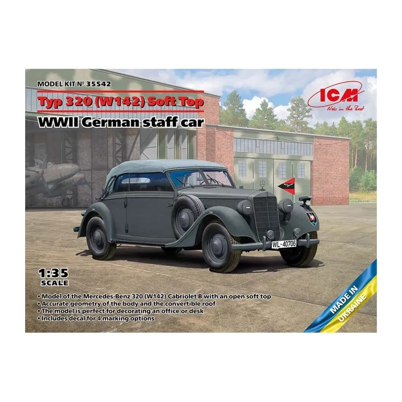 Véhicule Type 320 (W142), toit en toile. ICM 35542