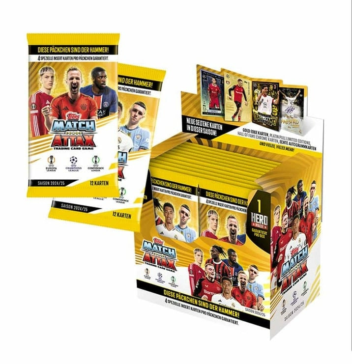 Uefa club competitions match attax tcg 2024 présentoir boosters (36) allemand