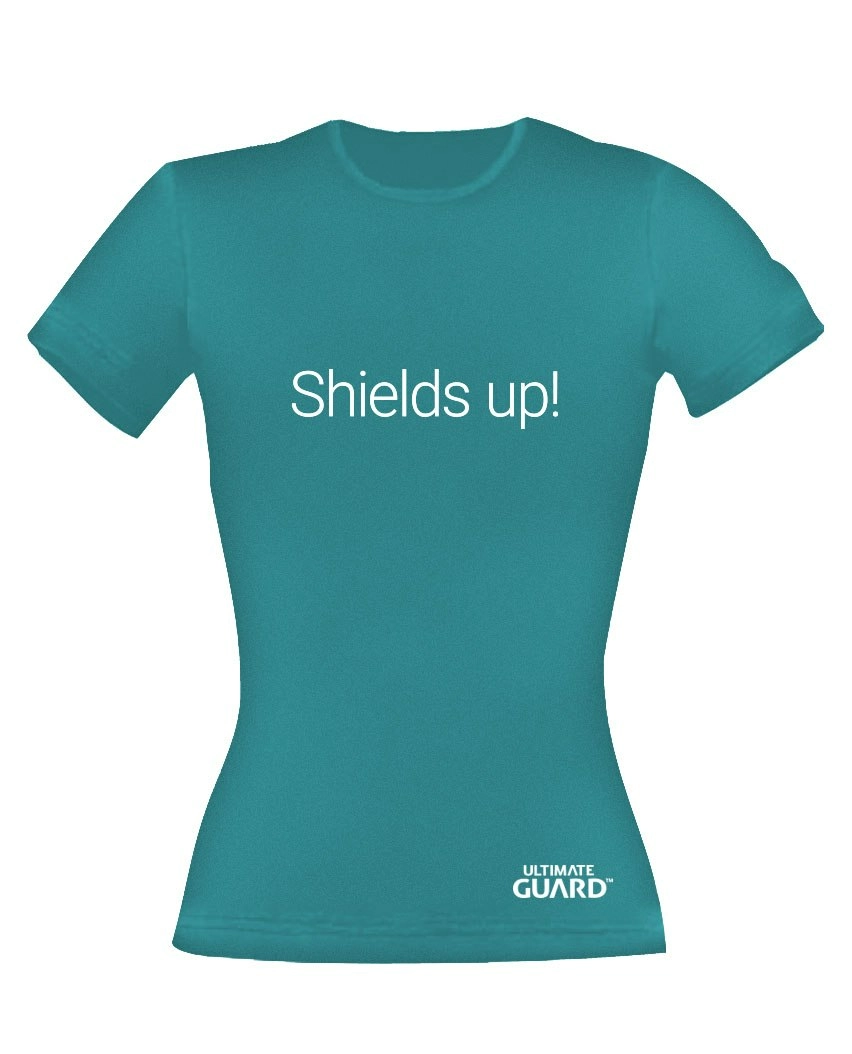 Ultimate guard t-shirt femme shields up! bleu pétrole (xl)