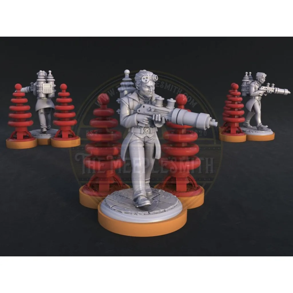 Unmatched Aventures - Chroniques Inouïes - Figurine de Nikola Tesla & Bobines