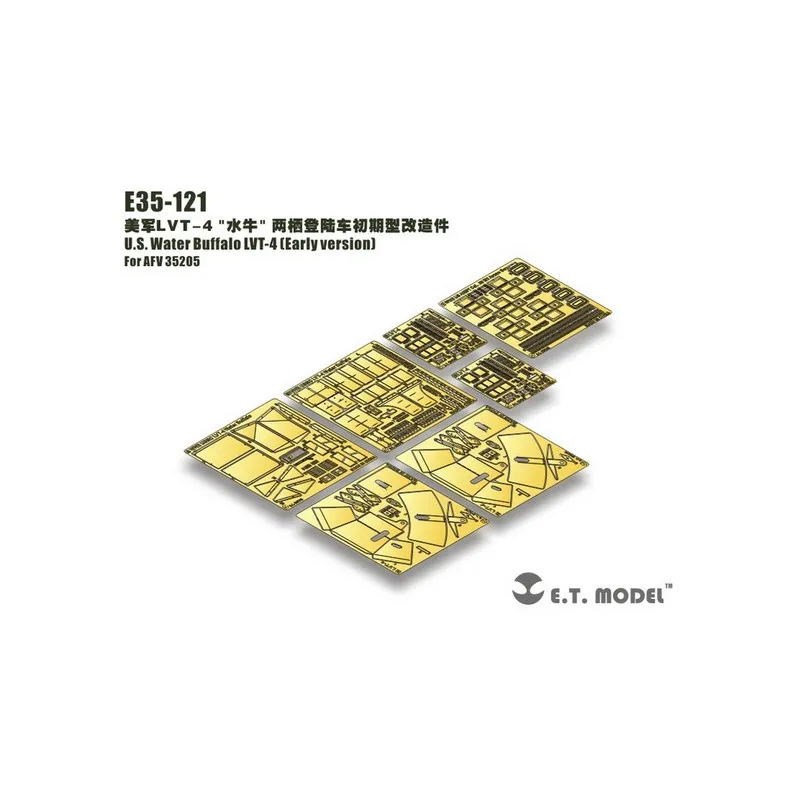 Cuir photodécoupé : US LVT-4 Water Buffalo - Version précédente. E.T. MODEL E35-121