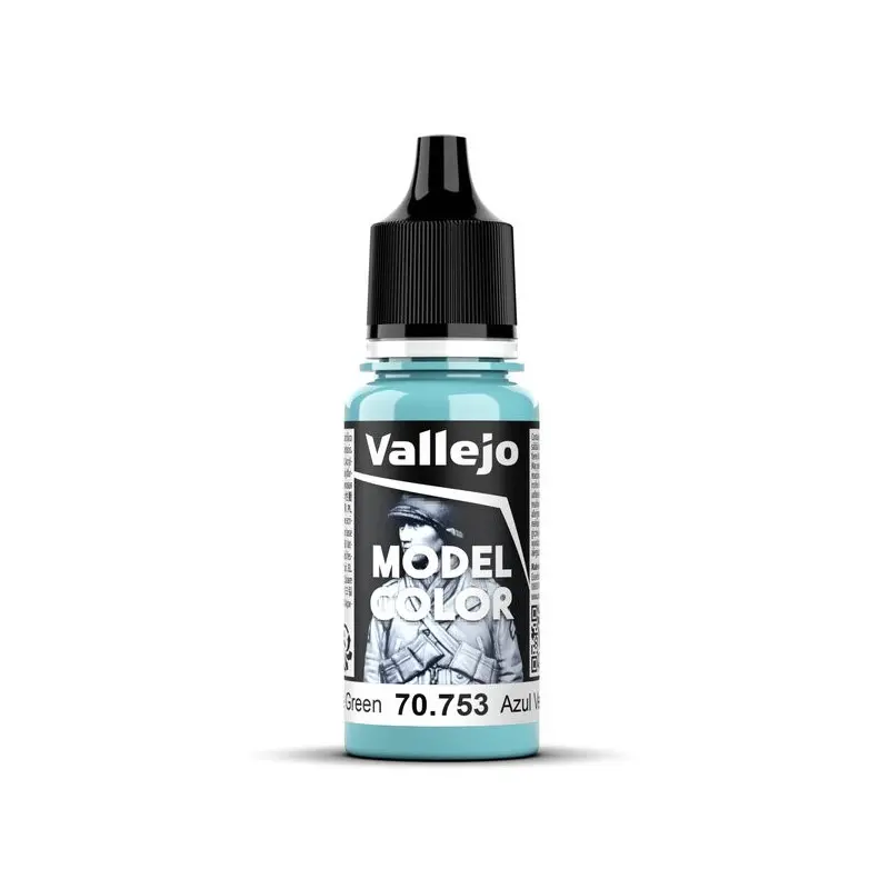 Vallejo 70.753 – Bleu-Vert Clair – Light Blue Green – 68 (18ml)