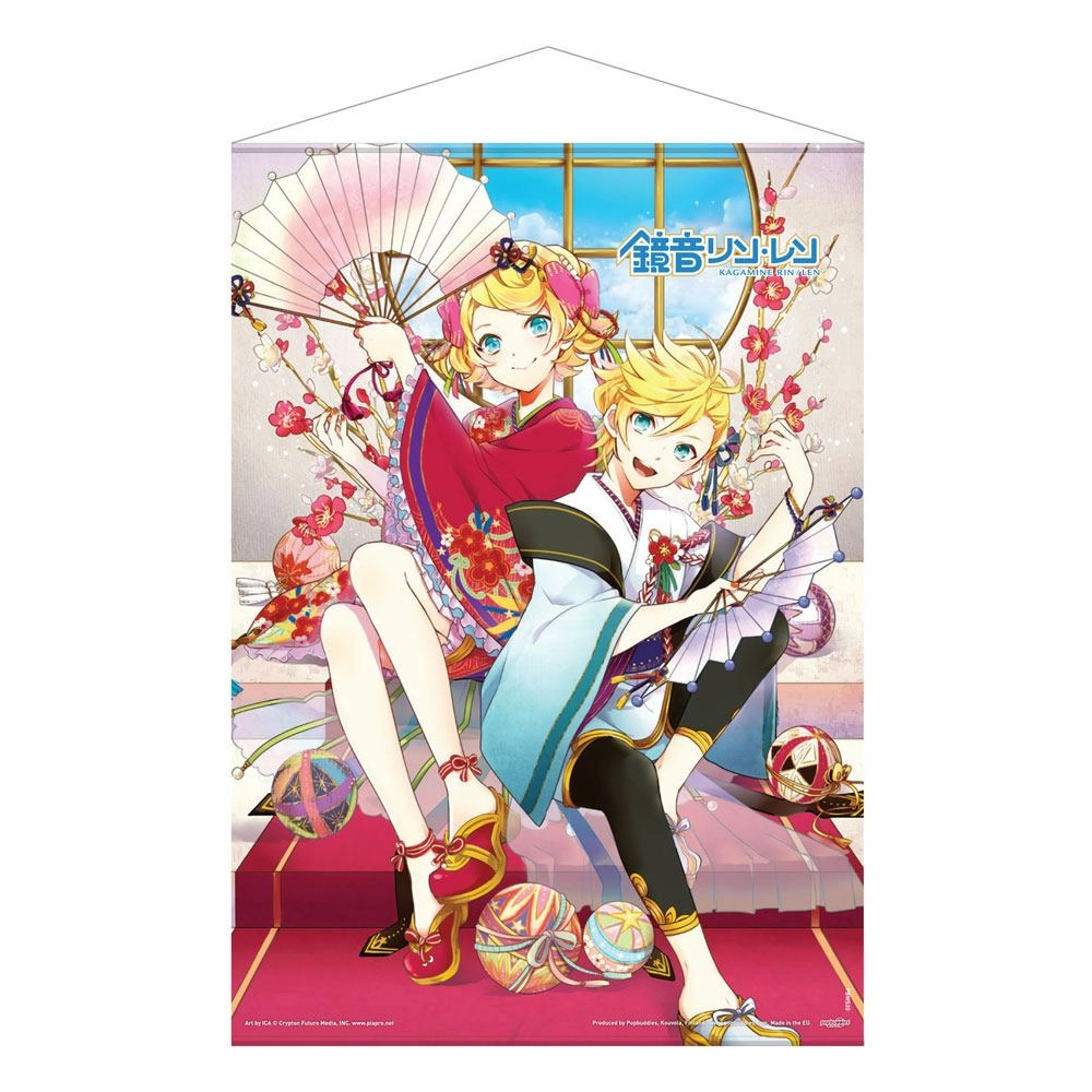 Virtual artists wallscroll len & rin kagamine 50 x 70 cm