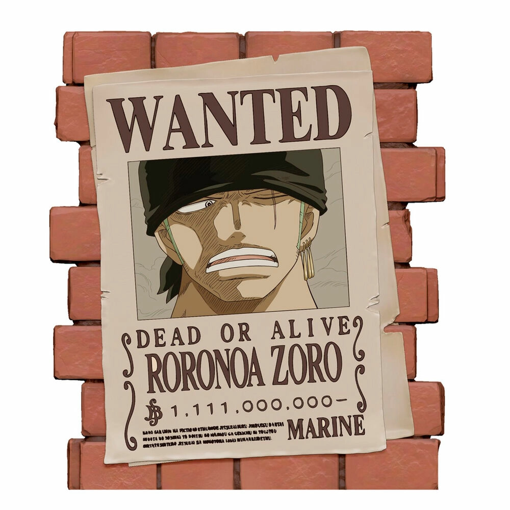 Wanted zoro hucha 16 cm one piece