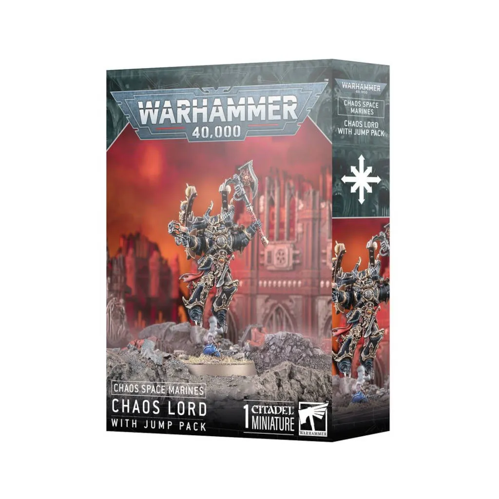 Warhammer 40K : Chaos Space Marines - Chaos Lord with Jump Pack