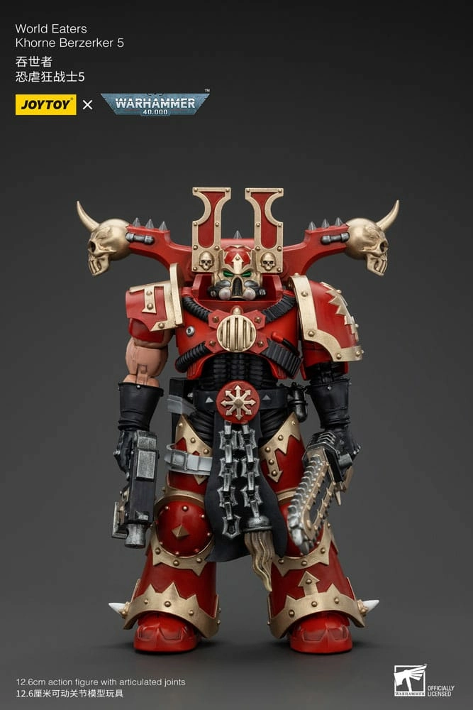 Warhammer 40k figurine 1/18 world eaters khorne berzerker 5 13 cm