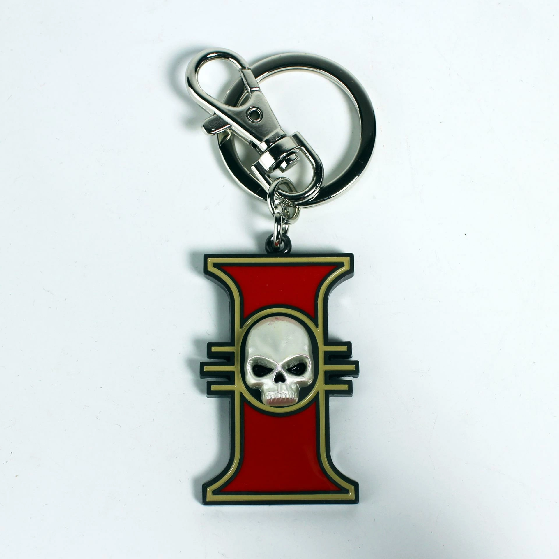 Warhammer 40k - porte-clefs en métal emblème de l'inquisition