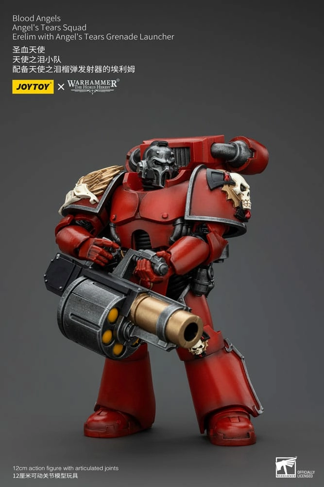 Warhammer the horus heresy figurine 1/18 blood angels angel's tears squad erelim with angel's tears grenade launcher 12 cm