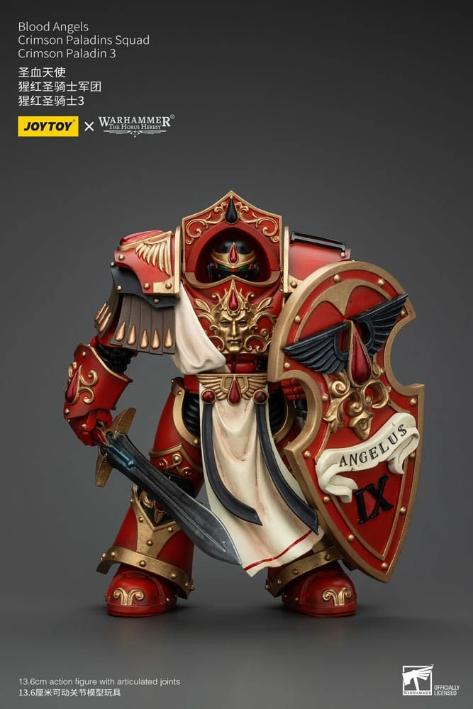 Warhammer the horus heresy figurine 1/18 blood angels crimson paladins squad crimson paladin 3 14 cm