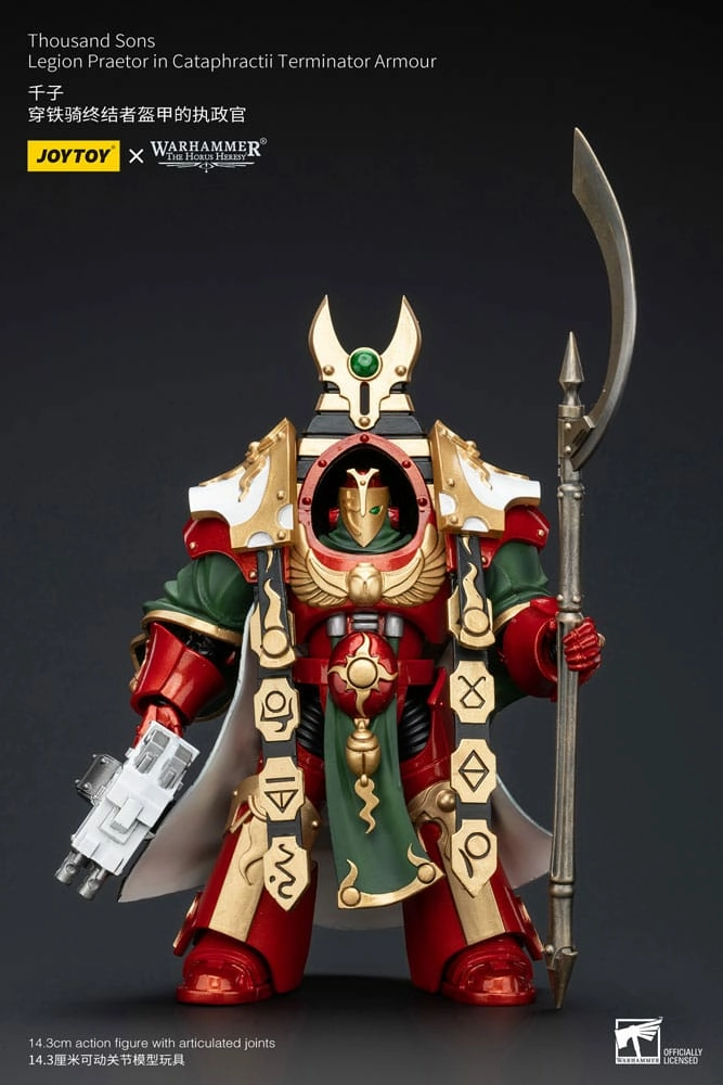 Warhammer the horus heresy figurine 1/18 thousand sons legion praetor in cataphractii terminator armour 12 cm