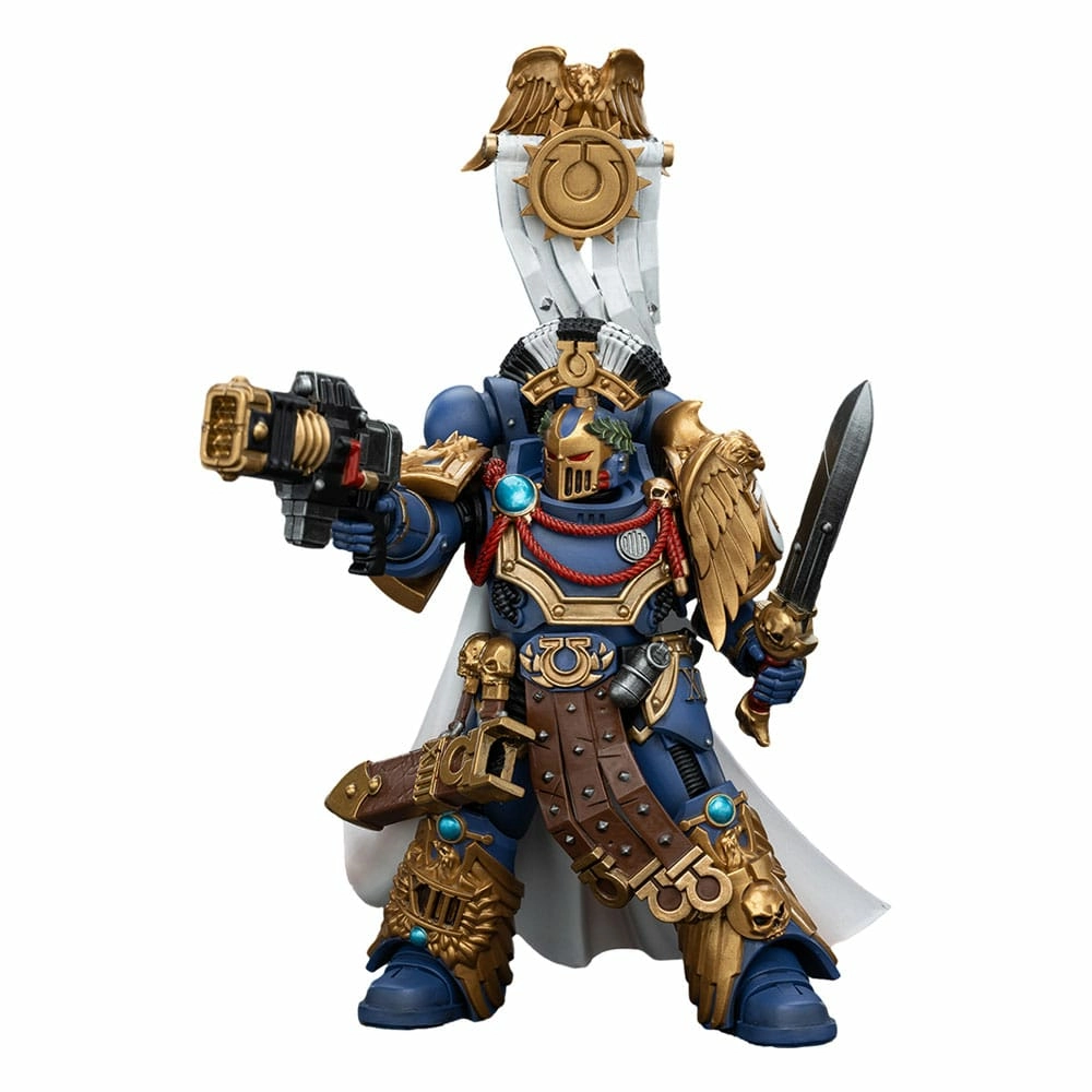 Warhammer the horus heresy figurine 1/18 ultramarines legion praetor with power sword and volkite serpenta 20 cm