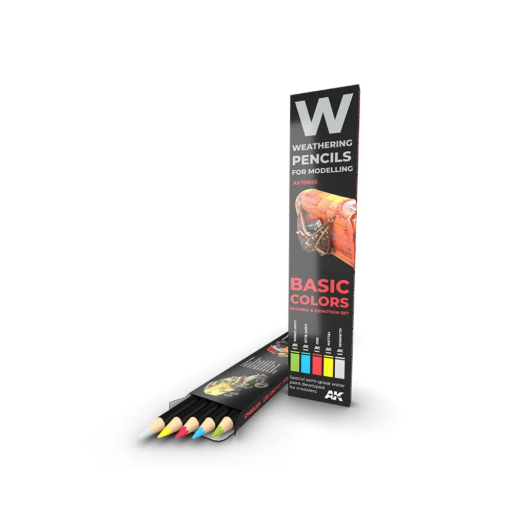 Weathering Pencils - Basic Colors: Shading & Demotion Set