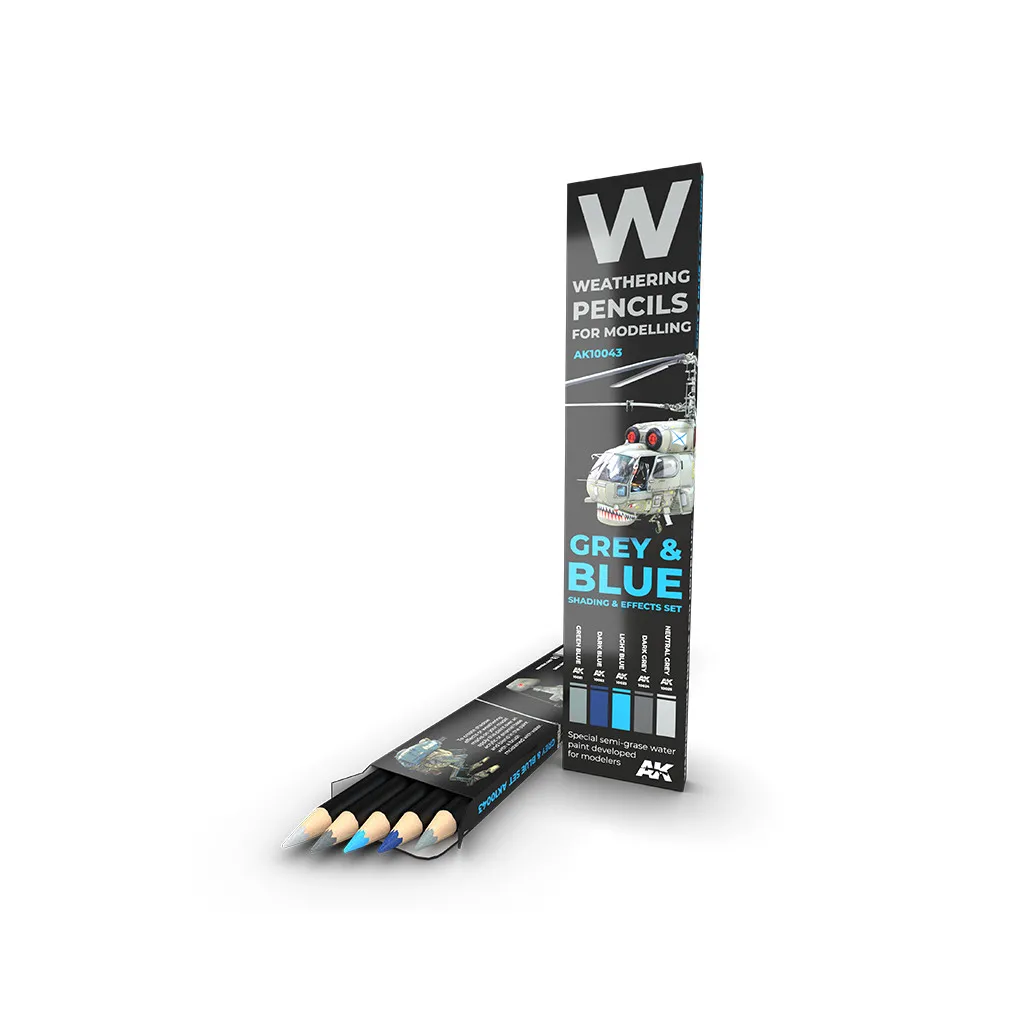 Weathering Pencils - Grey & Blue Set