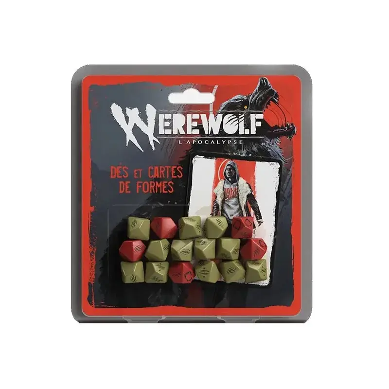 Werewolf : l'Apocalypse - Set de dés et Cartes de formes